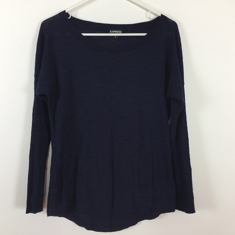 Express Womens Top Medium Blouse Long Sleeves